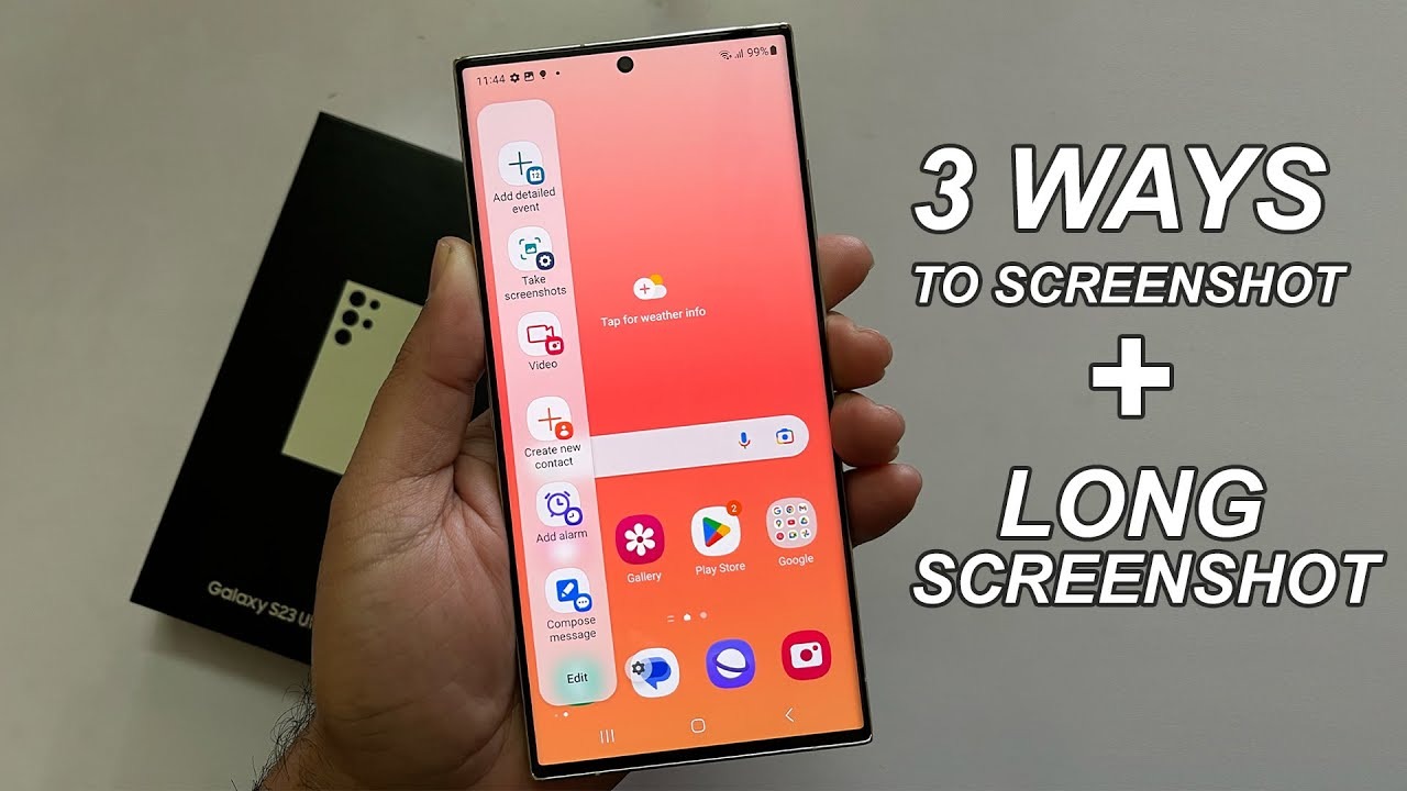 How to Take Screenshot on Samsung S23