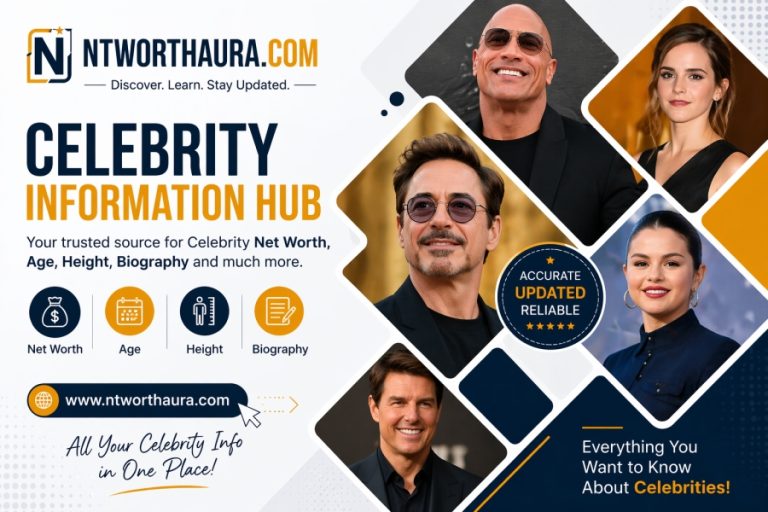 Ntworthaura.com: A Trustworthy Place to find the Net Worth, Age, Height and Biography of Celebrities.
